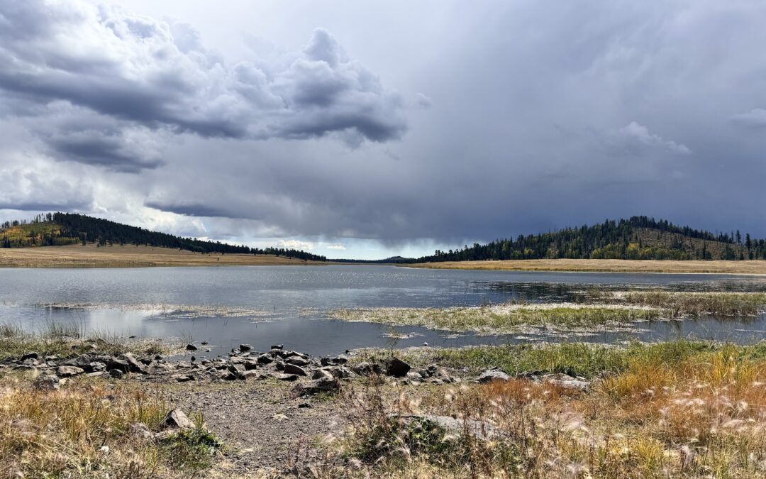 Beautiful Crescent Lake in The Arizona White Mountains