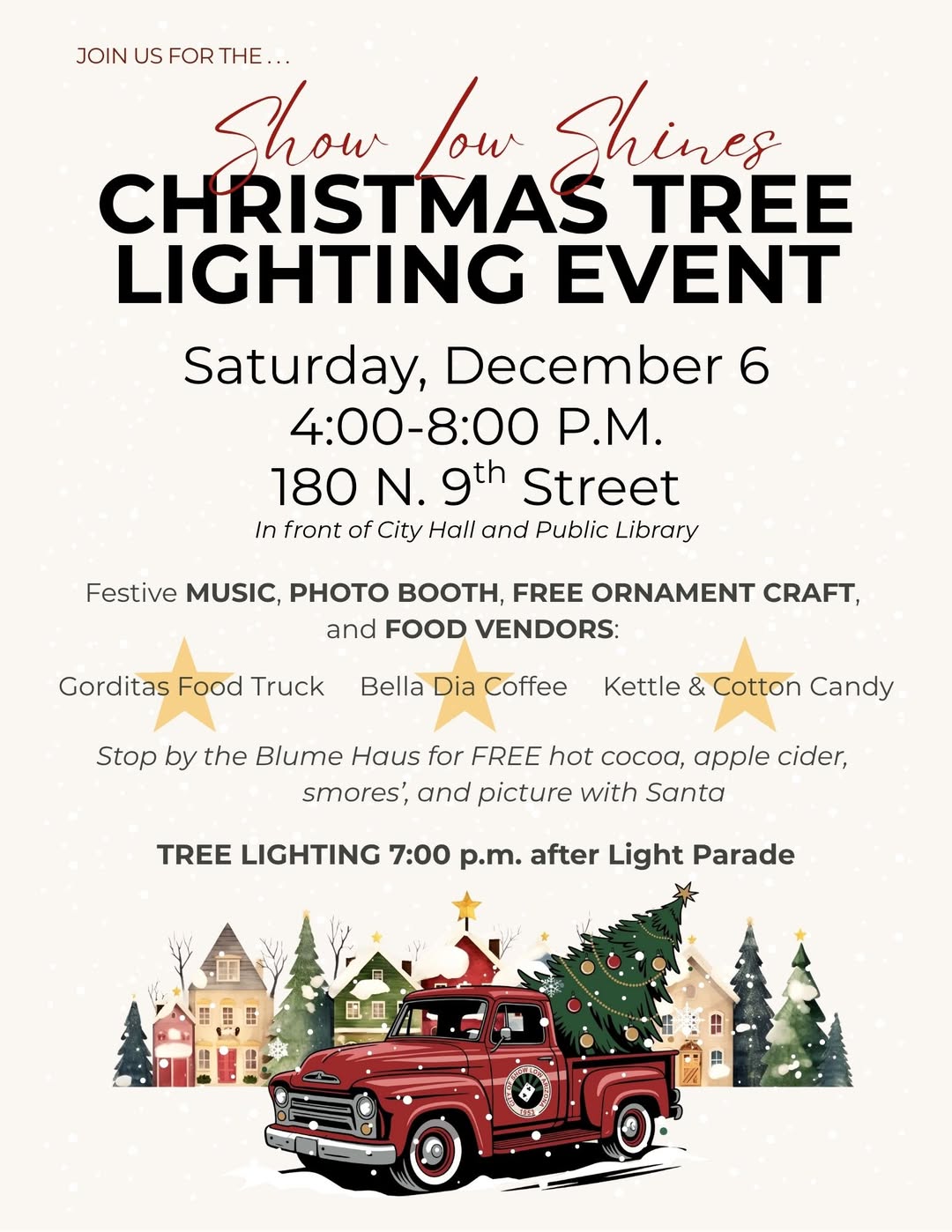 Show Low Christmas Light Parade and Tree Lighting